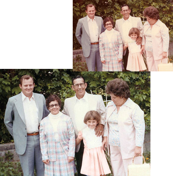 Family picture showing color repair