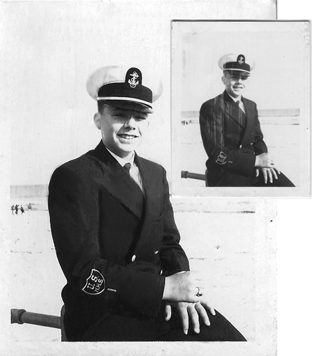 Black and white photo corrected and enhanced